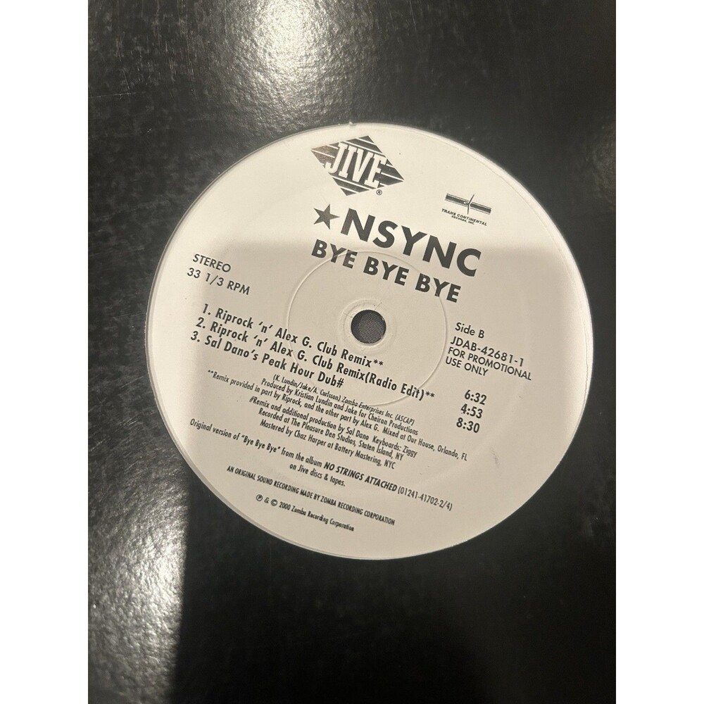 N-Sync - Bye Bye Bye - Vinyl - Remixes - 2000